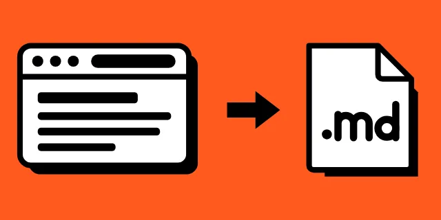 A browser window turns into a .md file on your computer